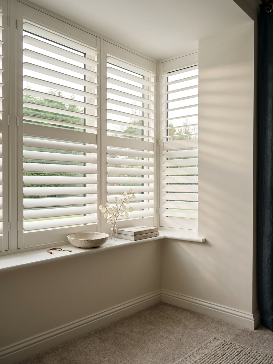 Square bay with shutters