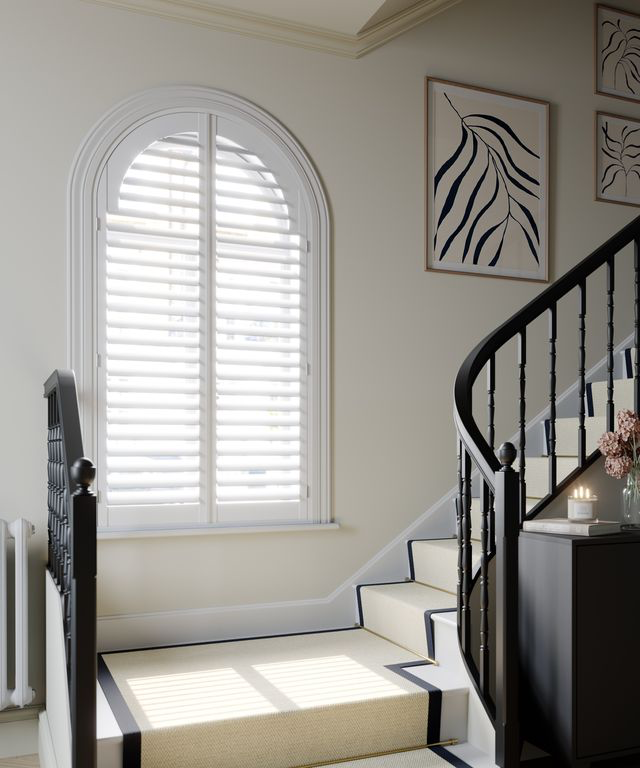 Complementary shutter styling in a Gosforth home