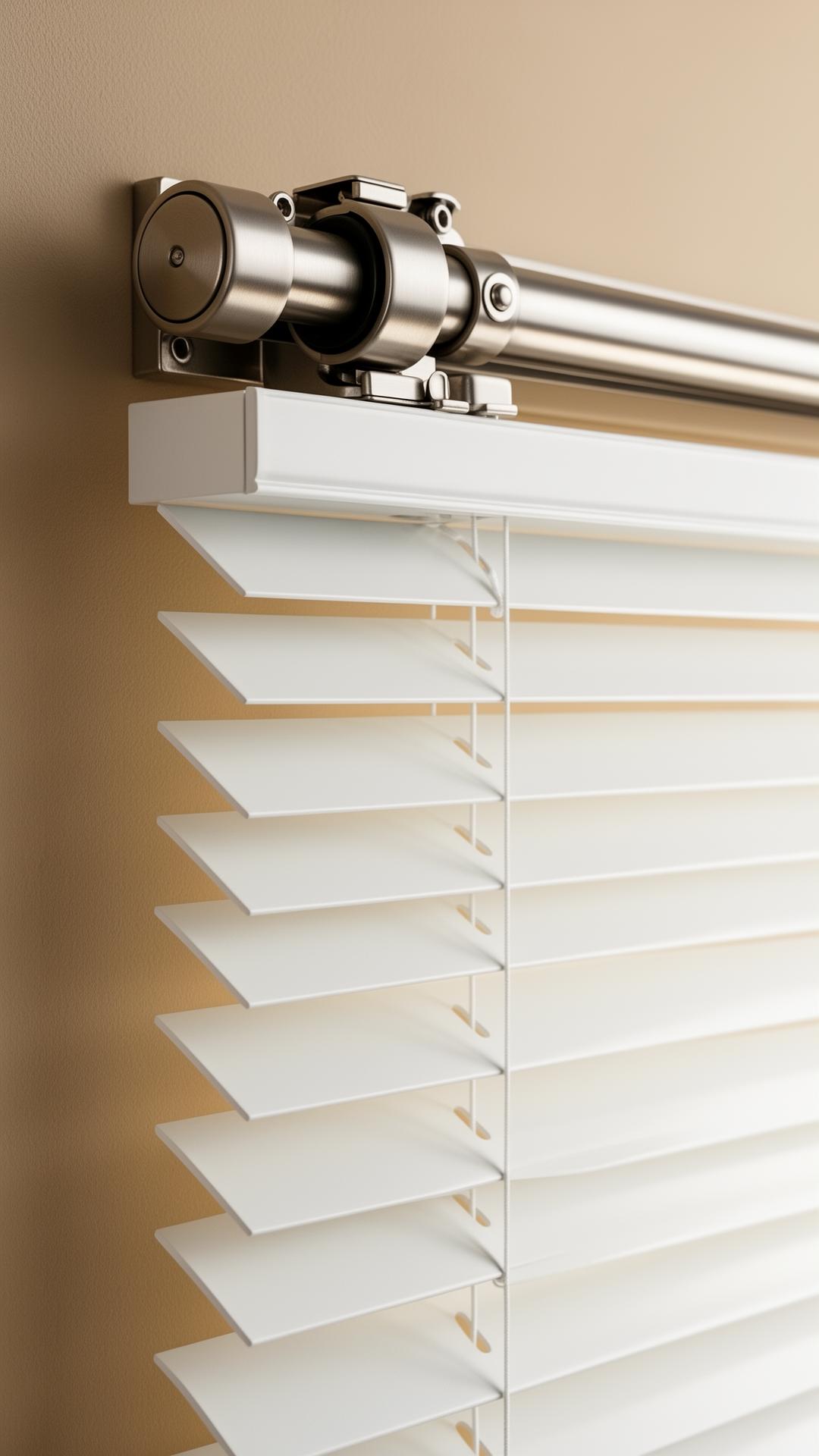 Tracked shutter top channel detail