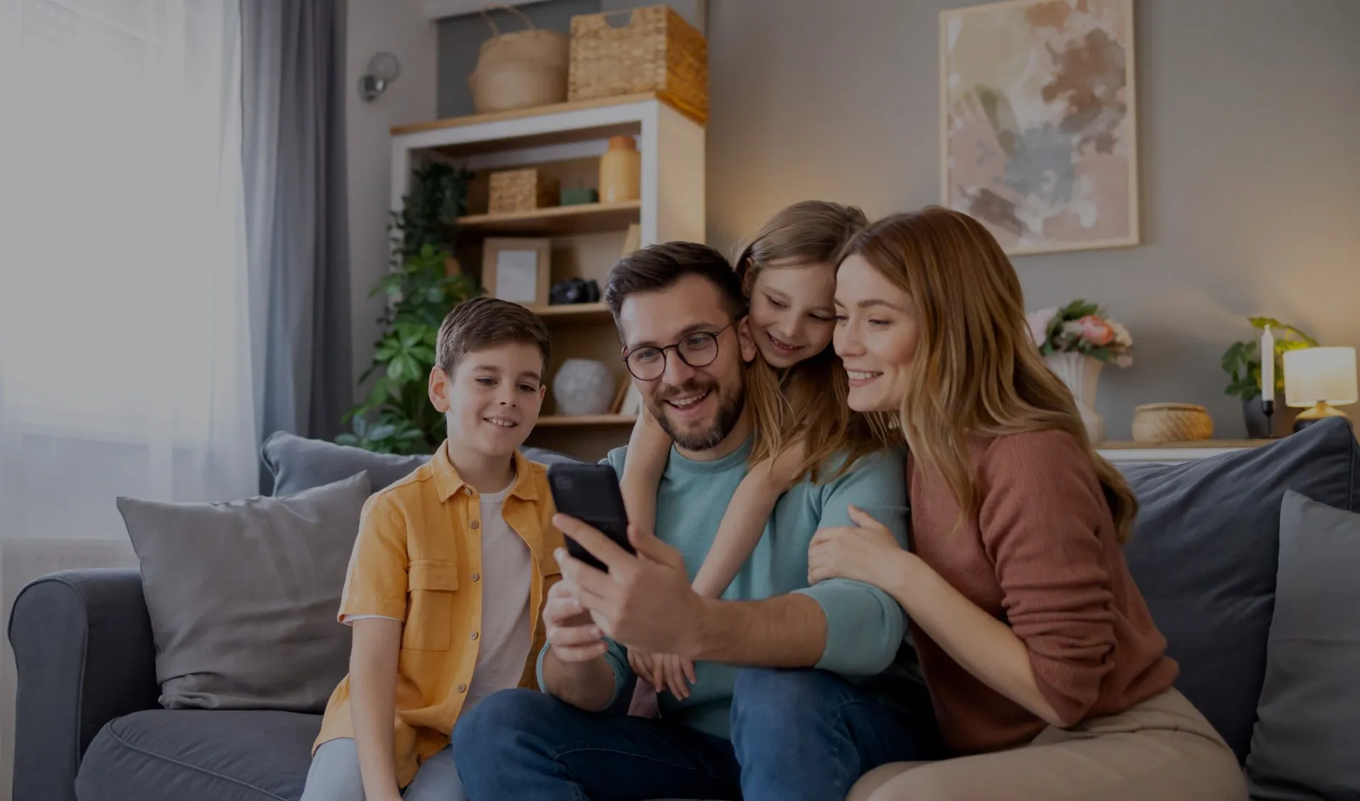 Family enjoying their home with finance options