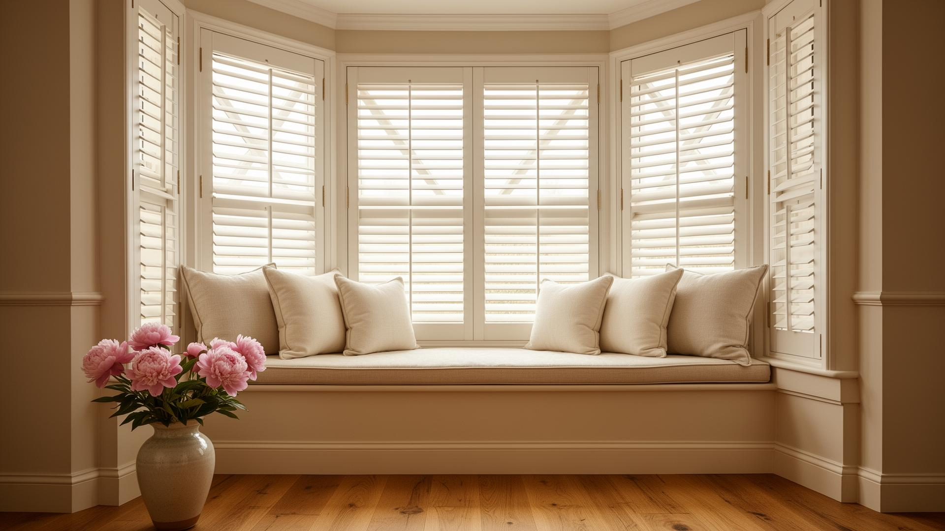 Bay window shutters