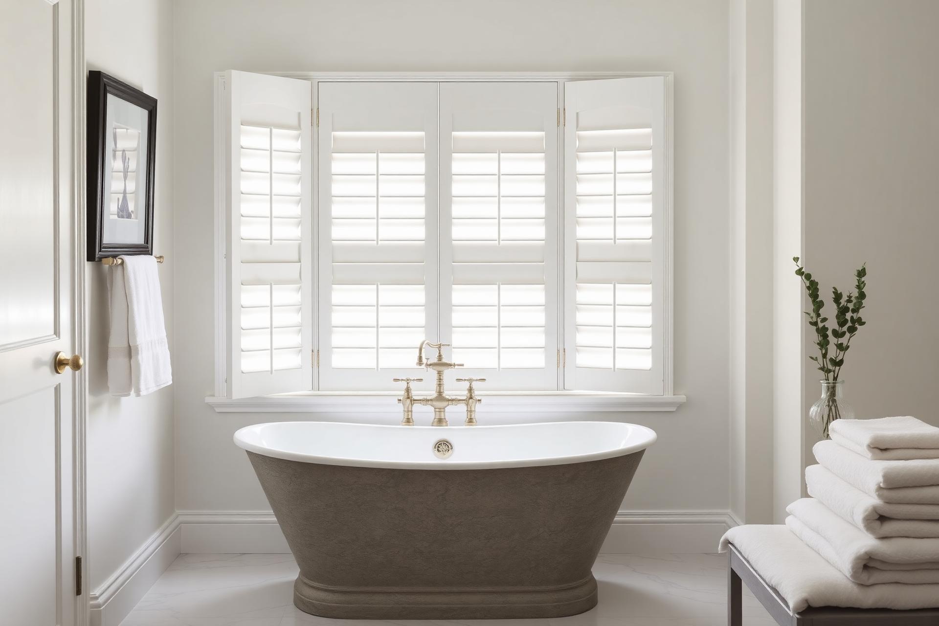Faux Wood plantation shutters