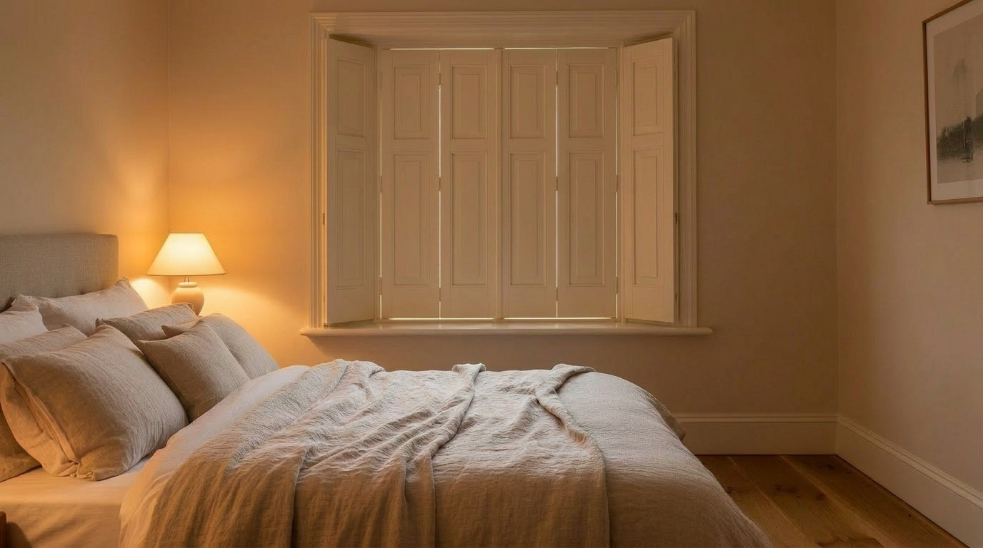 Solid panel shutters
