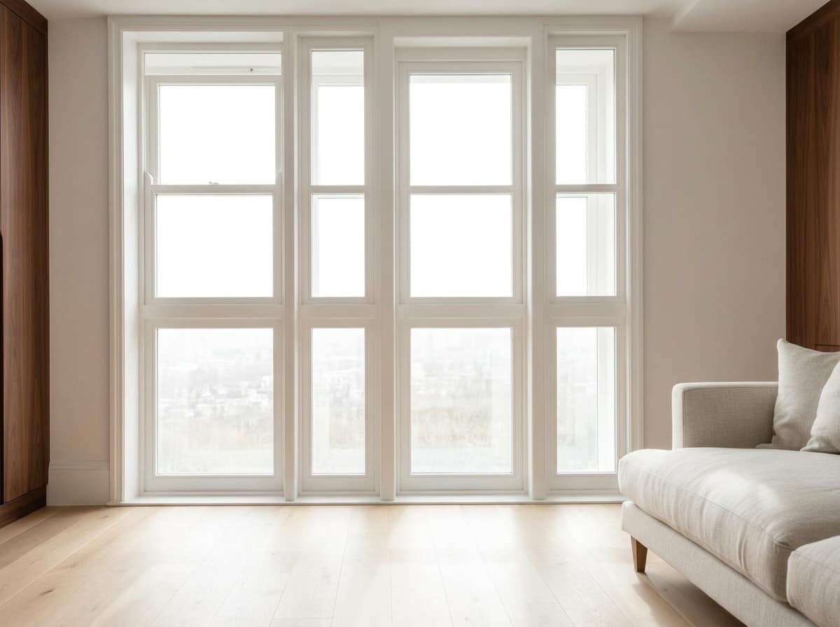 Bare window without shutters