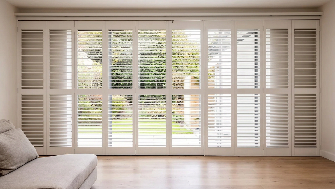 Complementary shutter styling in a Chowdene home